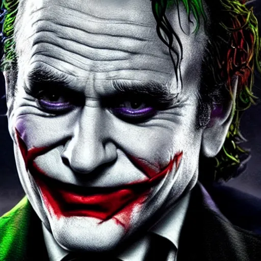 Image similar to The Joker played by Robin Williams 8k hdr movie still