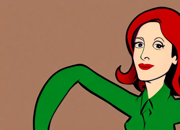 Prompt: dana scully in the style of ninteen seventies disney animation