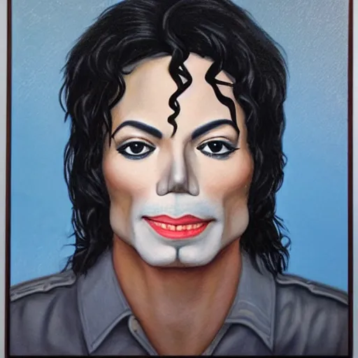 Image similar to a realistic portrait of michael jackson as jesus christ