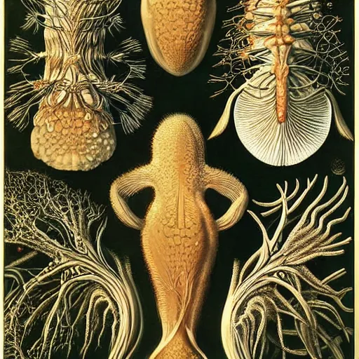 Image similar to artwork by Ernst Haeckel