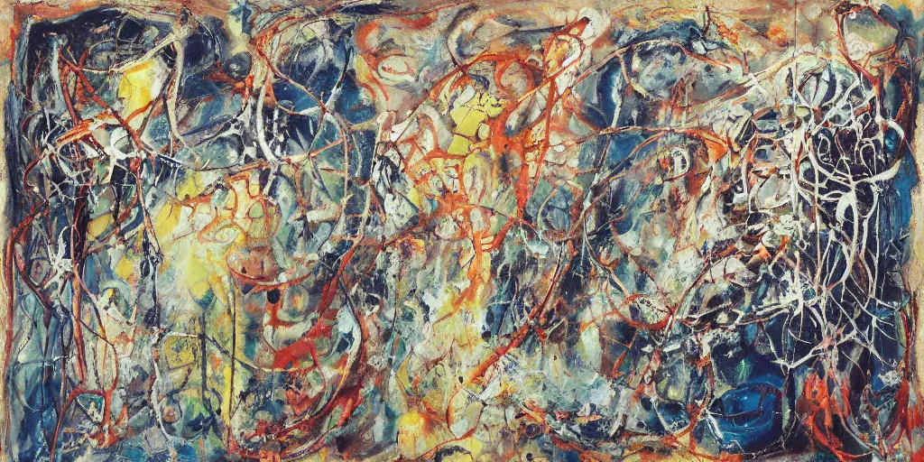 Image similar to biomechanical talisman of calm eleusian mysteries, cults, mysticism, orphic by maggi mcdonald, jackson pollock, mark rothko, sabina klein