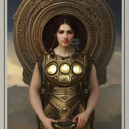 Image similar to detailed portrait of a scifi gadget, interior, filigree ornaments and greek architecture, artstation, bouguereau, greg crewdson, in africa, cinematic