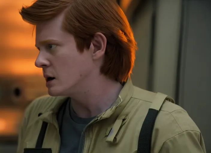 Image similar to film still of real life philip j fry in the scifi movie, 4 k