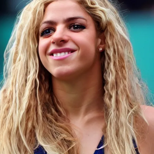 Image similar to face of British Shakira