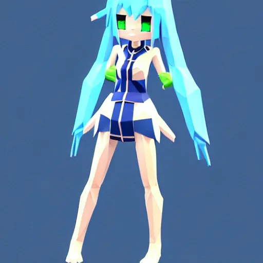 Prompt: low poly rimuru