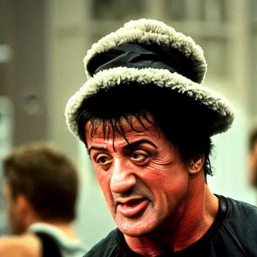 Prompt: sylvester stallone as rocky