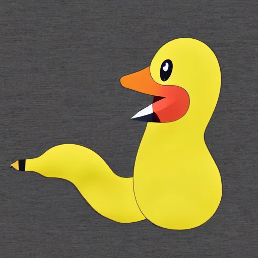 Image similar to banana duck as a new pokemon