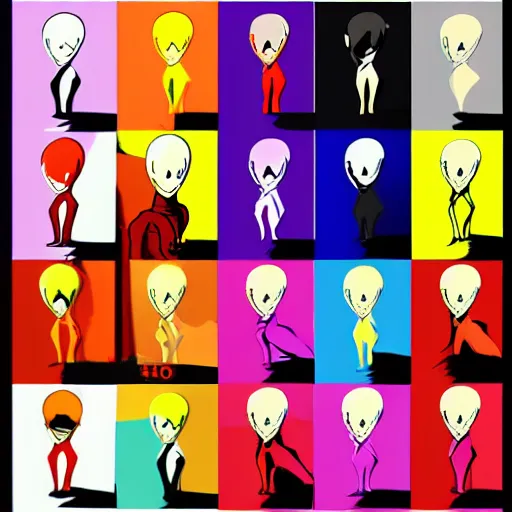 Image similar to stylized flat colour saitama one punch man gradient bright colours, stylized, 2 d,