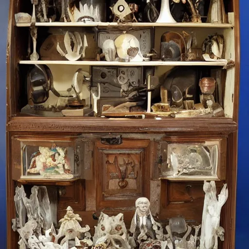 Image similar to cabinet of oddities and curiosities