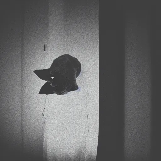 Prompt: depressed Yoda in a dark room, movie still, photography, DSLR 35mm, low light photography, sadness
