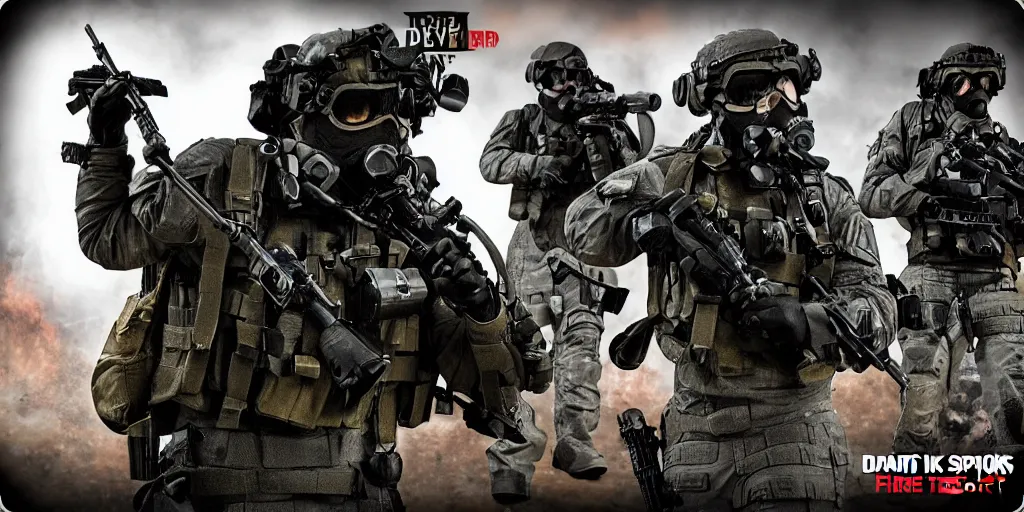 Image similar to spec ops infiltration on dark house night vision fire weapon tactical swat team