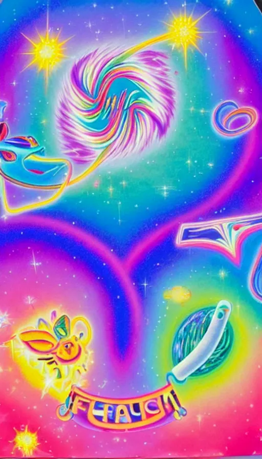 Image similar to the two complementary forces that make up all aspects and phenomena of life, by Lisa Frank,