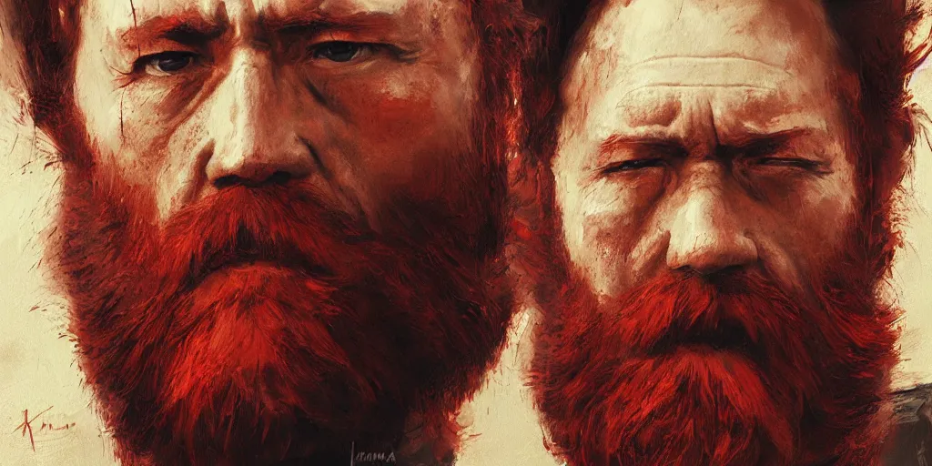 Image similar to red beard by akira kurosawa, cinematic shot, oil painting by jama jurabaev, extremely detailed, brush hard, artstation, for aaa game, high quality, brush stroke