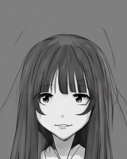 Image similar to a portrait of komi - san, anime character art, digital art