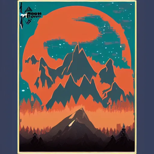 Image similar to hollow night style mountain