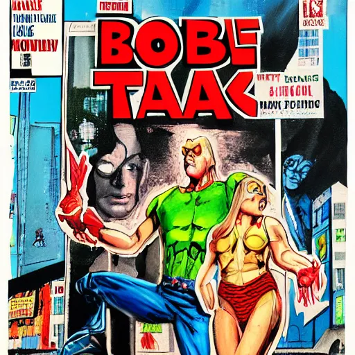 Image similar to detailed details photorealistic pictures of comic book cover about mr trash man in the style of bob peak and alex ross, gouache and wash paints color