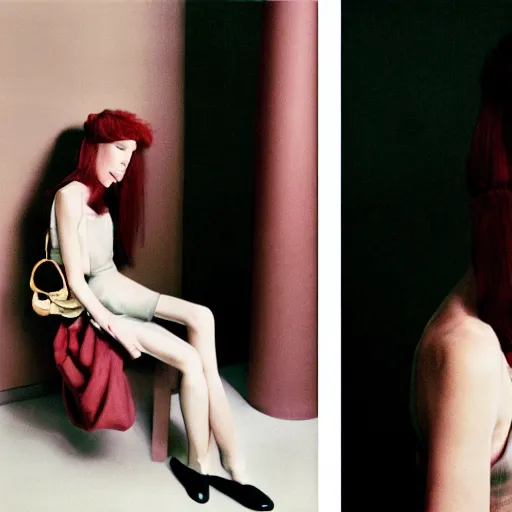 Image similar to realistic photoshooting for a new balenciaga lookbook, color film photography, photo of a woman, photo in style of steven meisel, 3 5 mm