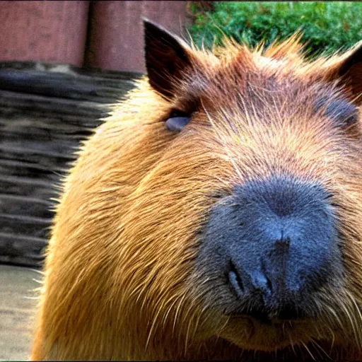 Image similar to pixar style capybara