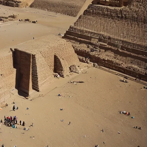 Prompt: Obamium pyramid in Giza, Egypt