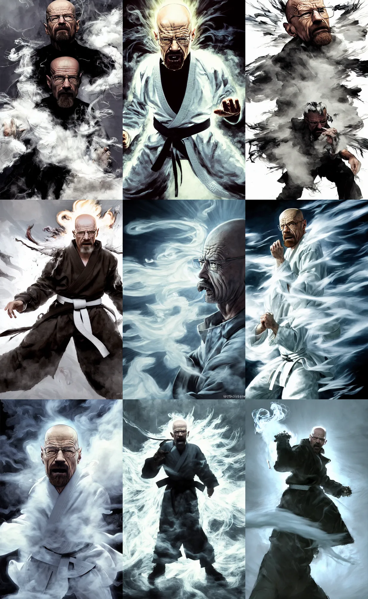 Epic action scene, Concept art of saitama one punch