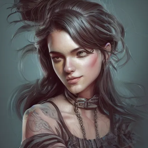 Prompt: the brittle. digital painting, vertical, intricate, beautiful, highly detailed, grungy, illustration, art by artgerm, trending on artstation. darker bottom