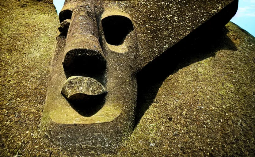 Moai Easter Island Head Statue Emoji Meme Sticker for Sale by