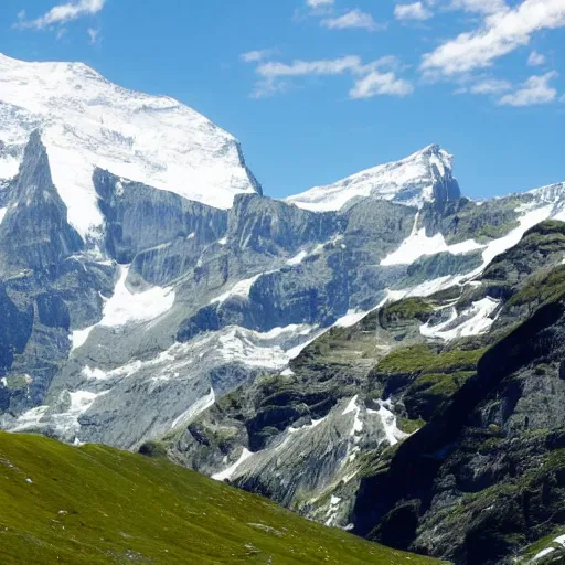 Prompt: switzerland lsd mountains