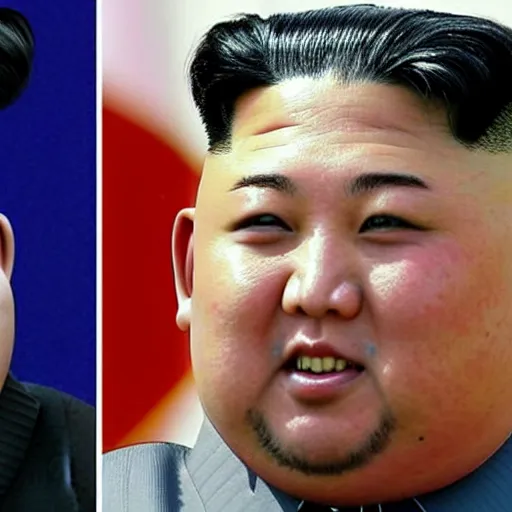 Prompt: kim jong - un as chad