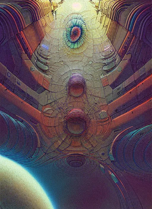 Image similar to design only! 2 0 5 0 s retro future art 1 9 7 0 s science fiction borders lines decorations space machine. muted colors. by jean - baptiste monge, ralph mcquarrie, marc simonetti, 1 6 6 7. mandelbulb 3 d, fractal flame, jelly fish, coral