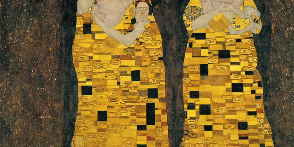 Image similar to vytautas the great by gustav klimt