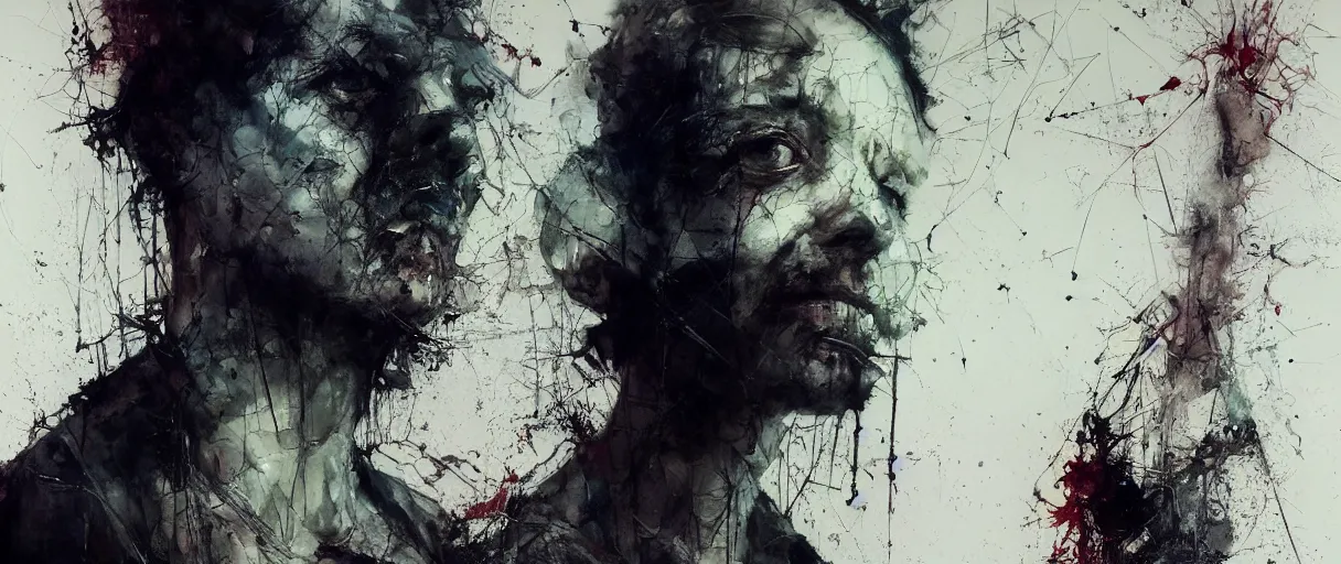 Image similar to non - euclidean geometry and fractal geometry by emil melmoth zdzislaw beksinki craig mullins yoji shinkawa realistic render ominous detailed photo atmospheric by jeremy mann francis bacon and agnes cecile ink drips paint smears digital glitches glitchart