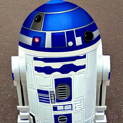 Image similar to r 2 d 2, felt