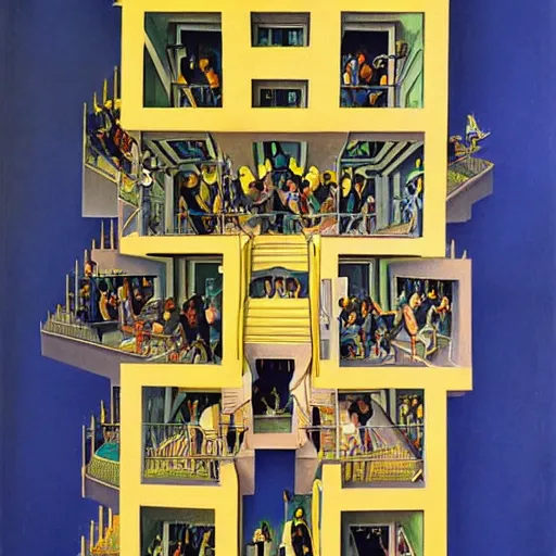 Prompt: MC Escher Painting