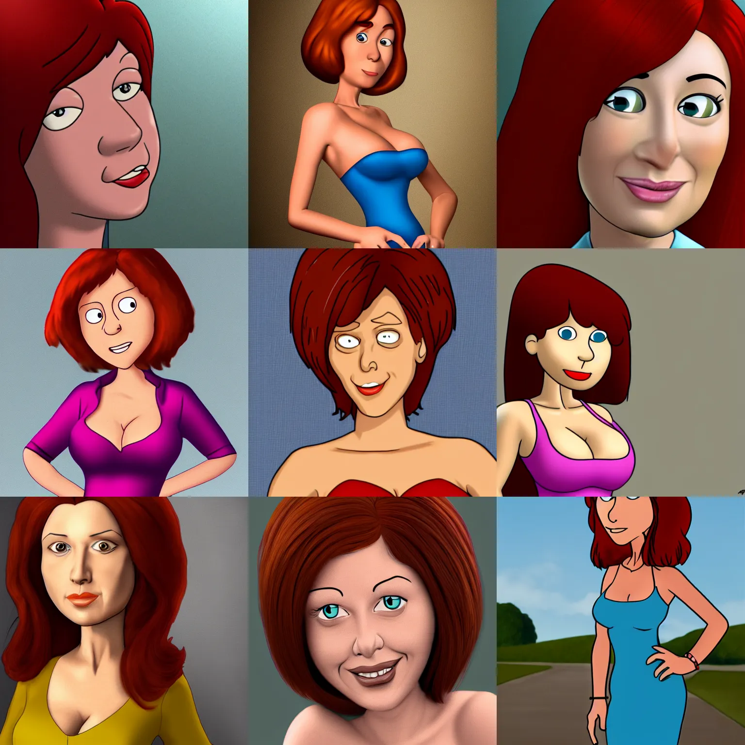 Prompt: photorealistic Lois Griffin