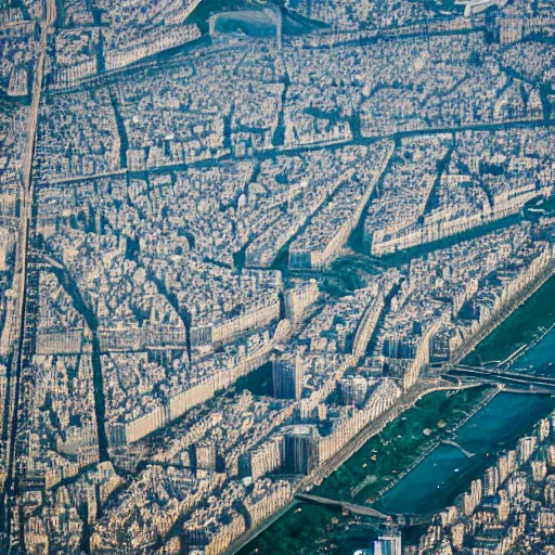 Image similar to aerial view of the city of Paris underwater, trending on 500px, canon 5D mk2