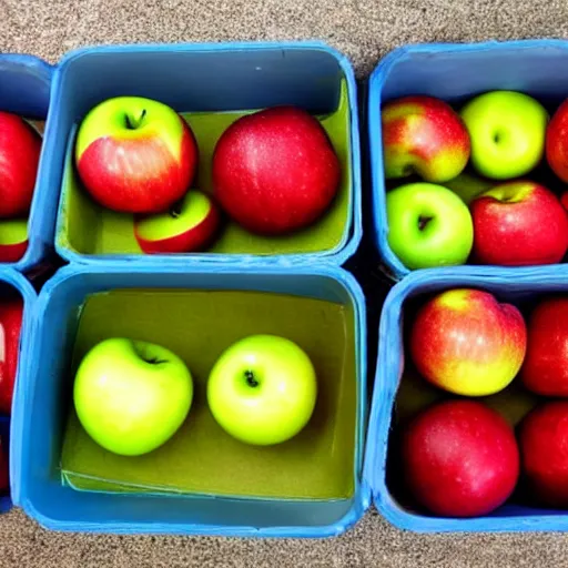 Image similar to three boxes, left have two apples, middle three apples, right have sum of previous two