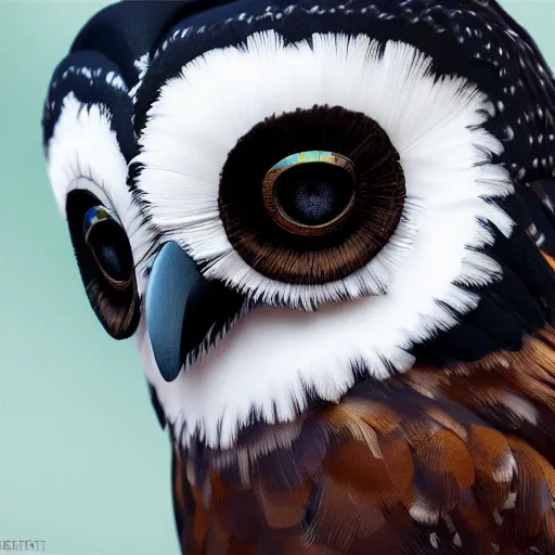 Image similar to bespectacled owl, modigliani, intricate detail, klimt, octane render, unreal engine,