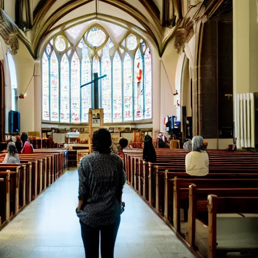 Image similar to people in church in san fransisco