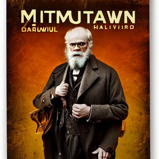 Image similar to mutant charles darwin cinematic 3 5 mm hdr realistic