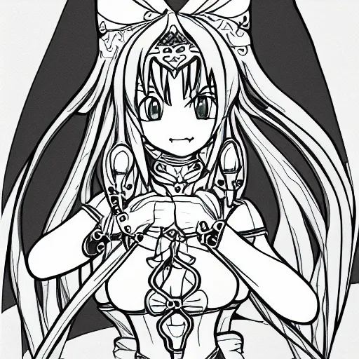 Image similar to line drawing of lime from saber marionette j