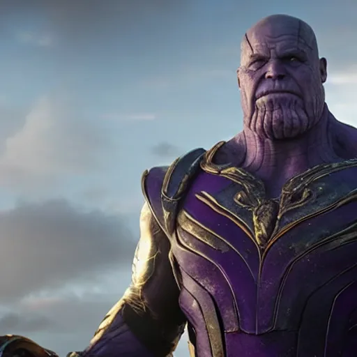 Image similar to Thanos in the Vikings 4K quality super realistic