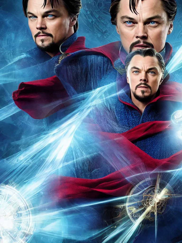 Image similar to Leonardo Di Caprio as Doctor Strange