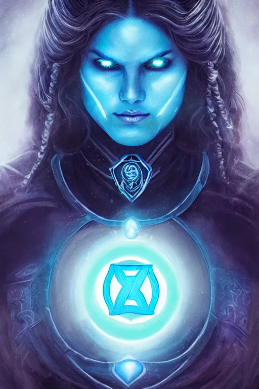 Prompt: Majestic and regal portrait of a female blue Lantern, DC universe, Perfect face, beautiful, intricate, epic, elegant, menacing, fantasy, highly detailed, digital painting, hard focus, beautiful volumetric lighting, epic light, ultra detailed, Horror, souls, ghosts, smoke by Leesha Hannigan, Ross Tran, Thierry Doizon, Kai Carpenter, Ignacio Fernández Ríos