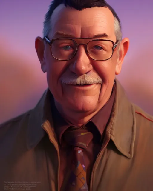 Image similar to disney pixar portrait 8 k photo of chester burnett : : by weta, greg rutkowski, wlop, ilya kuvshinov, rossdraws, artgerm, annie leibovitz, rave, unreal engine, alphonse mucha : :