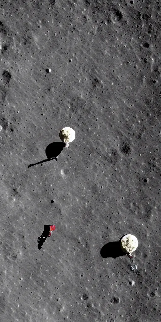 Prompt: ultra high resolution photos, chinese astronauts landing on the moon, backlight, background is lunar crater, earth, sky, meteorite crater, lunar module, f 3 2, high detail.