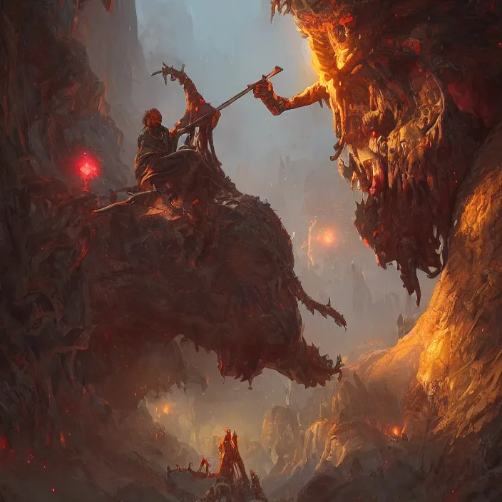 Prompt: cyclops giant gazing d & d, d & d style, trending on artstation, intricate, highly detailed, vivid painting, colorful, art by greg rutkowski