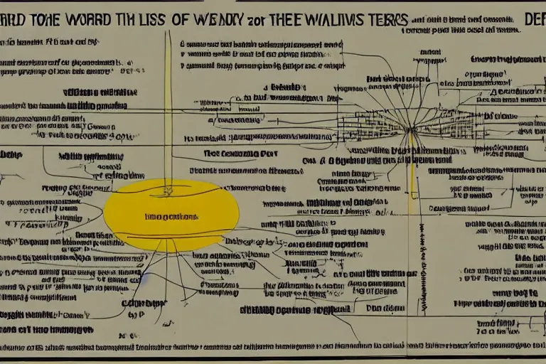 Image similar to a diagram by edward tufte warning how the world is going to end