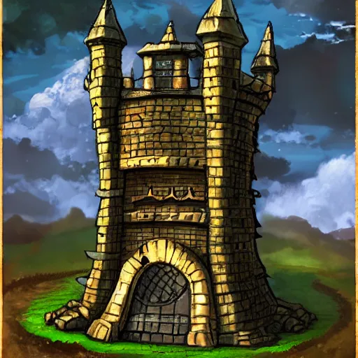 Prompt: a wizard's tower