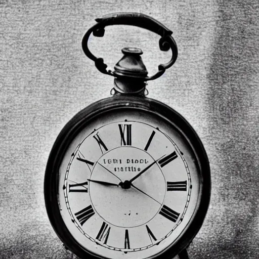 Prompt: vintage photo of a clock