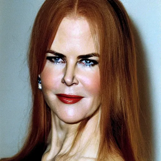 Image similar to face of tanned Spanish 30 years old Nicole Kidman